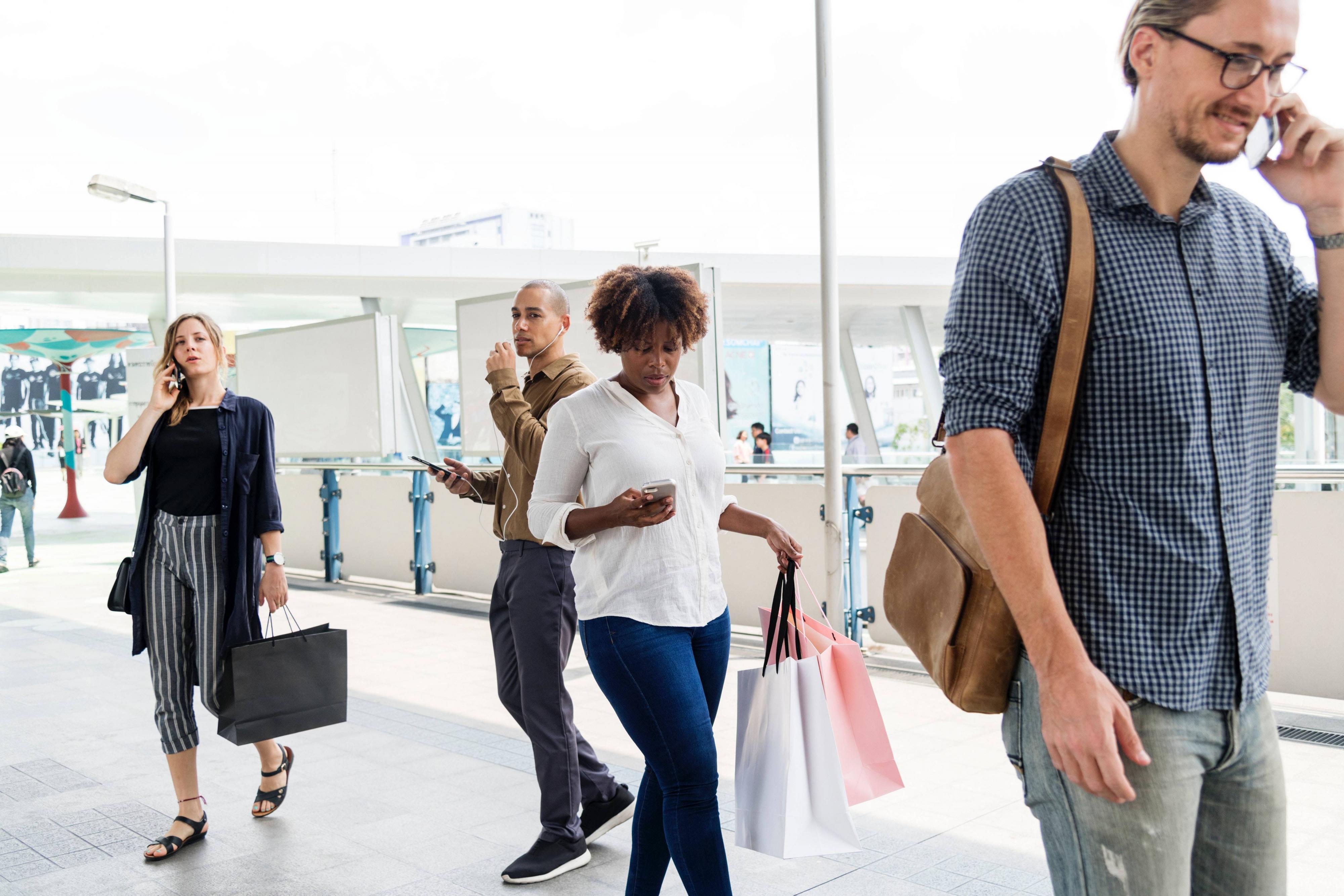 Busy-shoppers