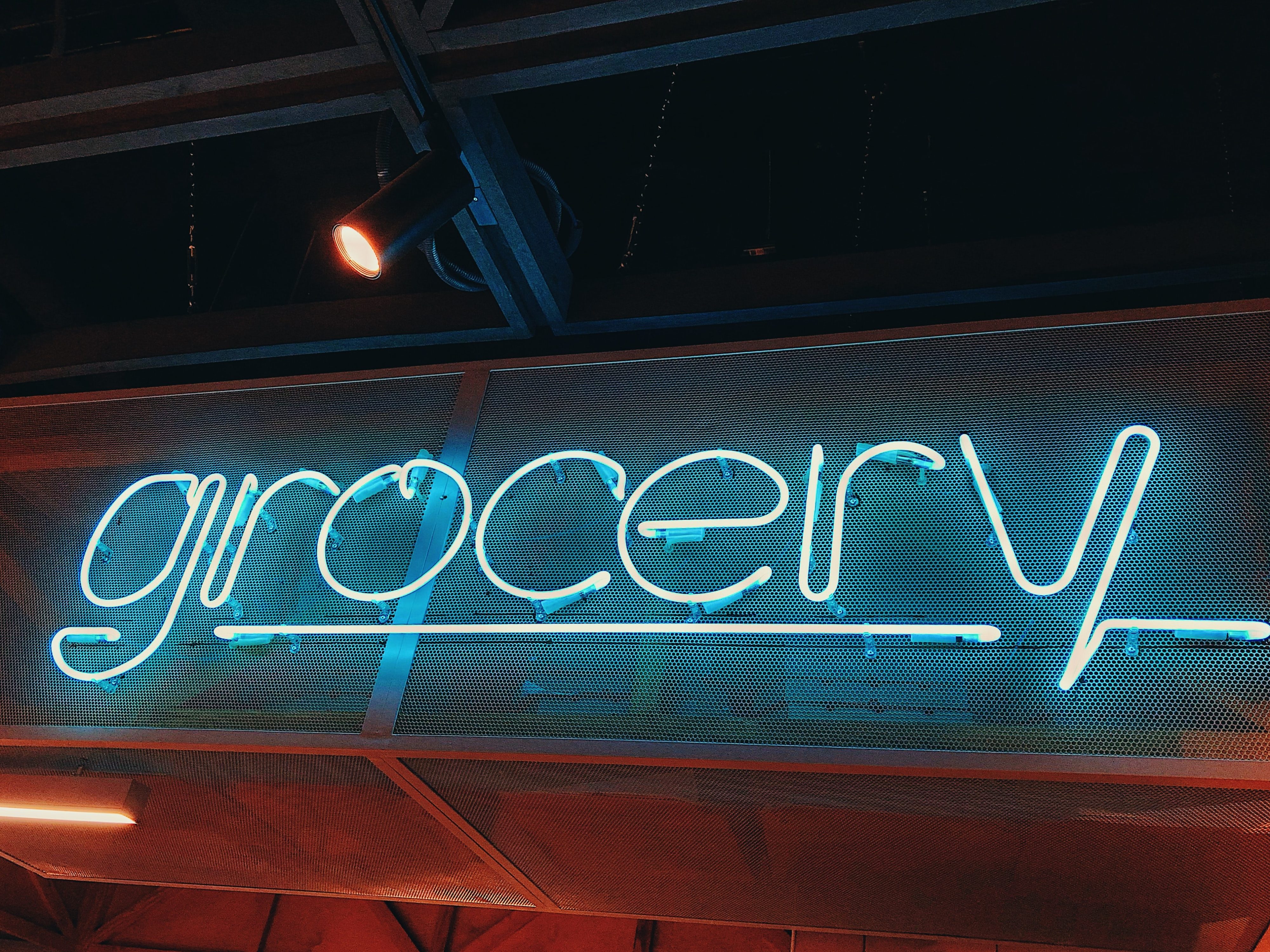 Grocery sign