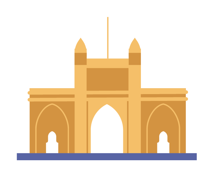 Mumbai bridge illustration